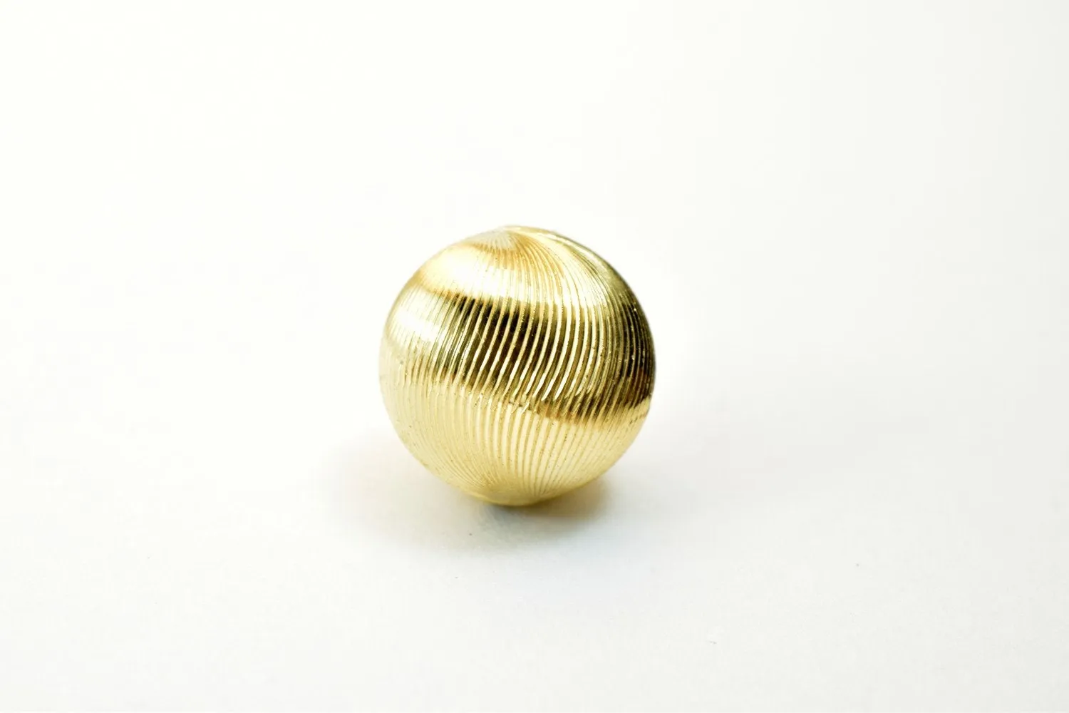 14K Gold Filled Look, 12mm Diamond Cut Round Bead, Premium Quality for Jewelry Making and Crafting