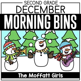 2nd Grade December Morning Bins