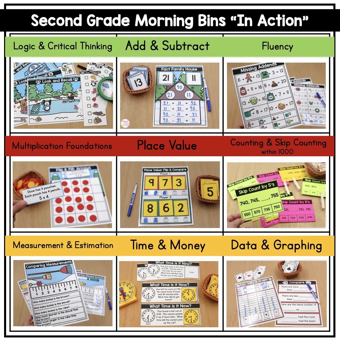 2nd Grade December Morning Bins