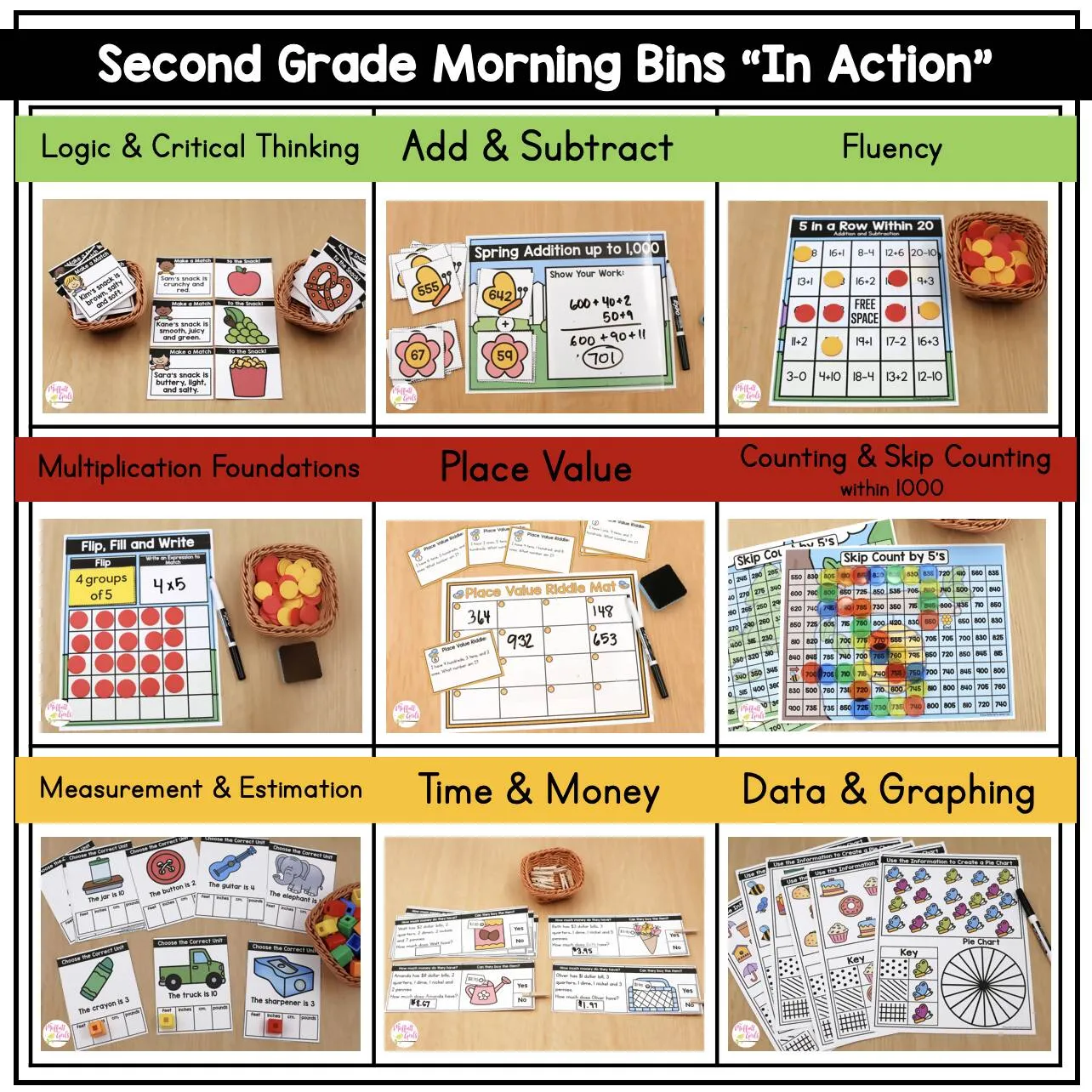 2nd Grade March Morning Bins