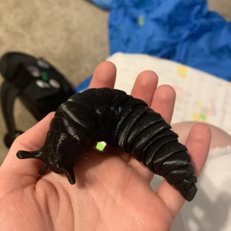 3D Printed Slinky Slug Toy