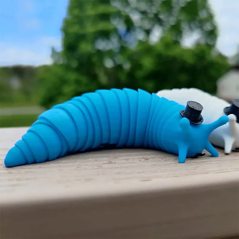 3D Printed Slinky Slug Toy