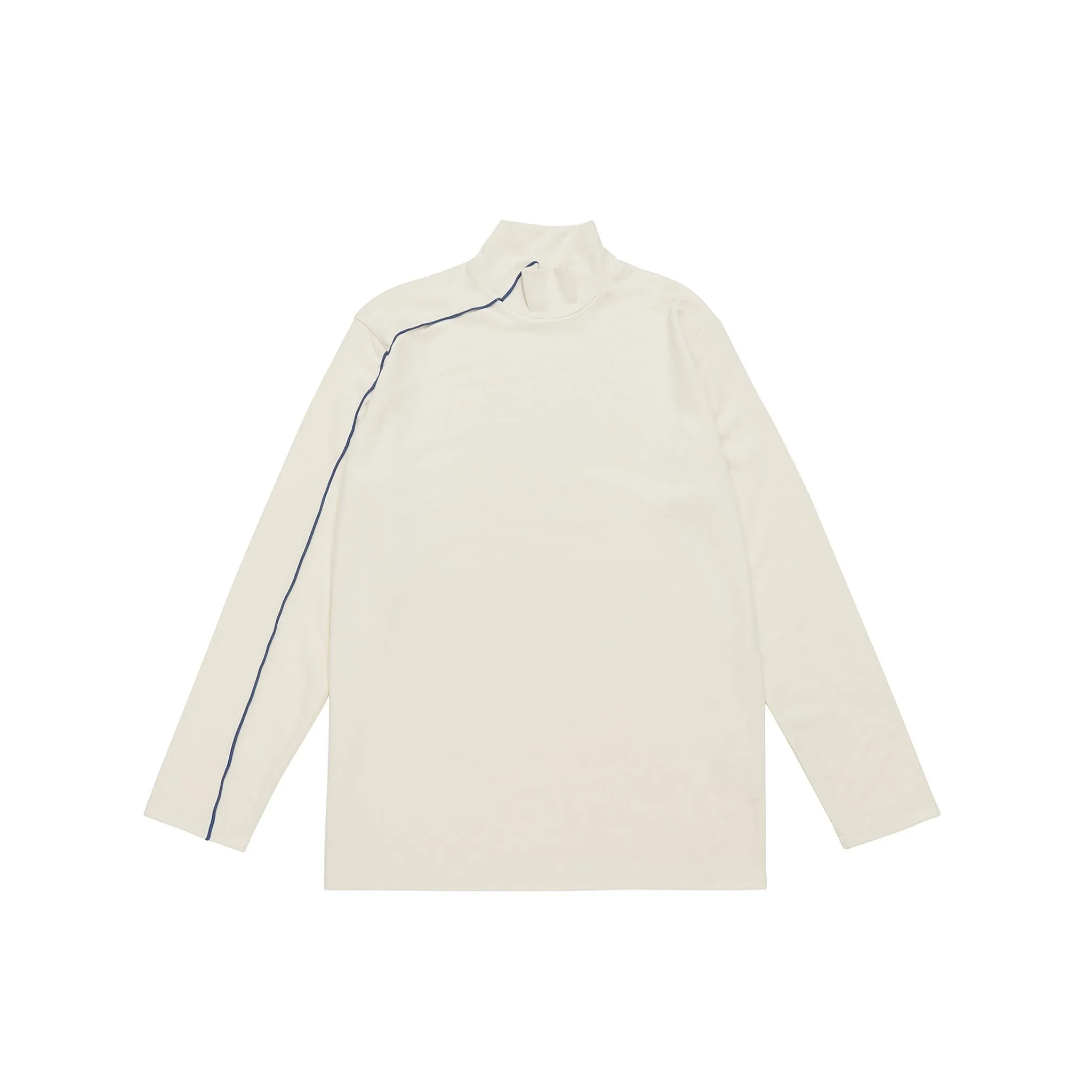 ADD Halfneck Stitch L/S Tee Ivory