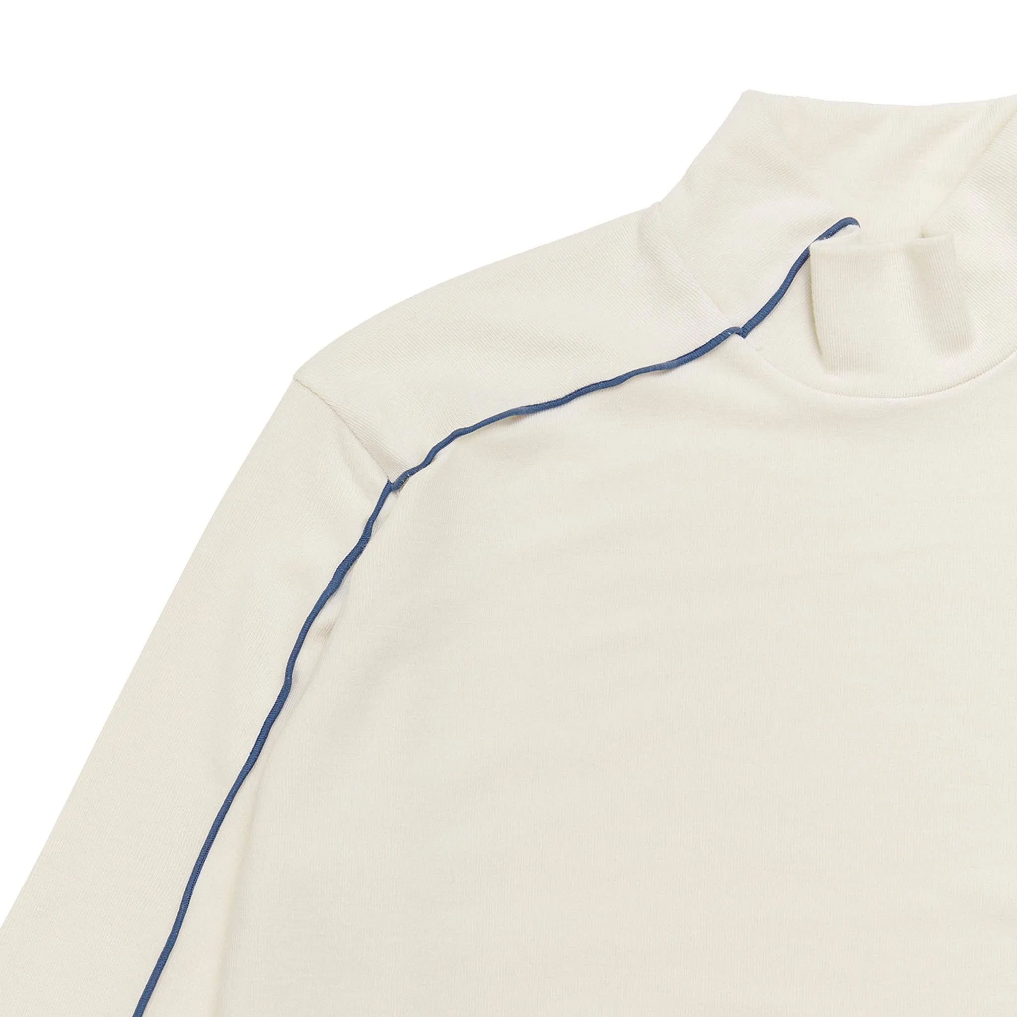 ADD Halfneck Stitch L/S Tee Ivory