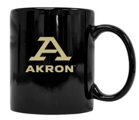 Akron Zips Black Ceramic NCAA Fan Mug (Black) Officially Licensed Collegiate Product