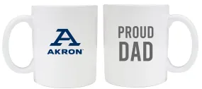 Akron Zips Proud Dad Ceramic Coffee Mug - White