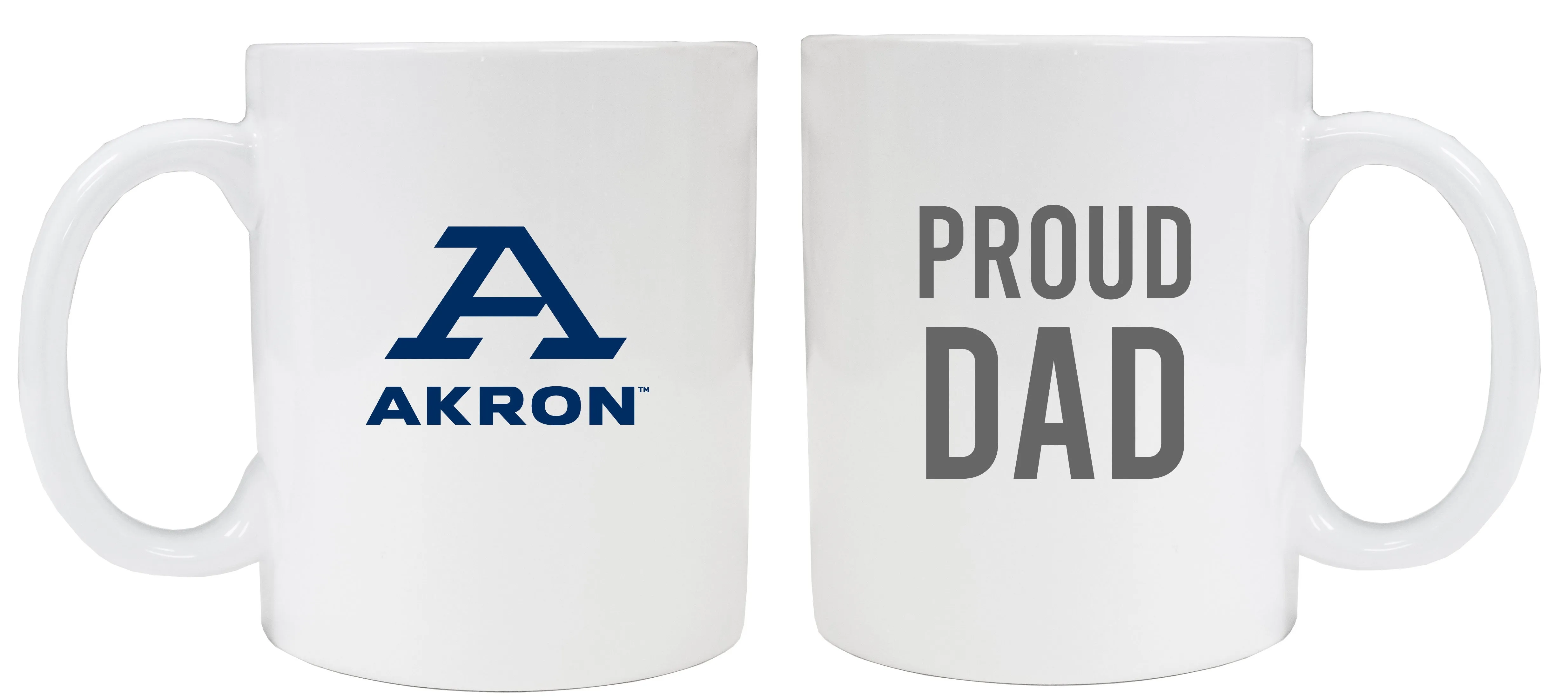 Akron Zips Proud Dad Ceramic Coffee Mug - White