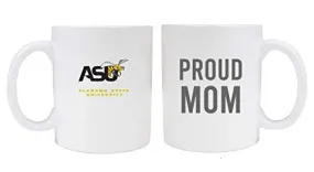 Alabama State University Proud Mom Ceramic Coffee Mug - White