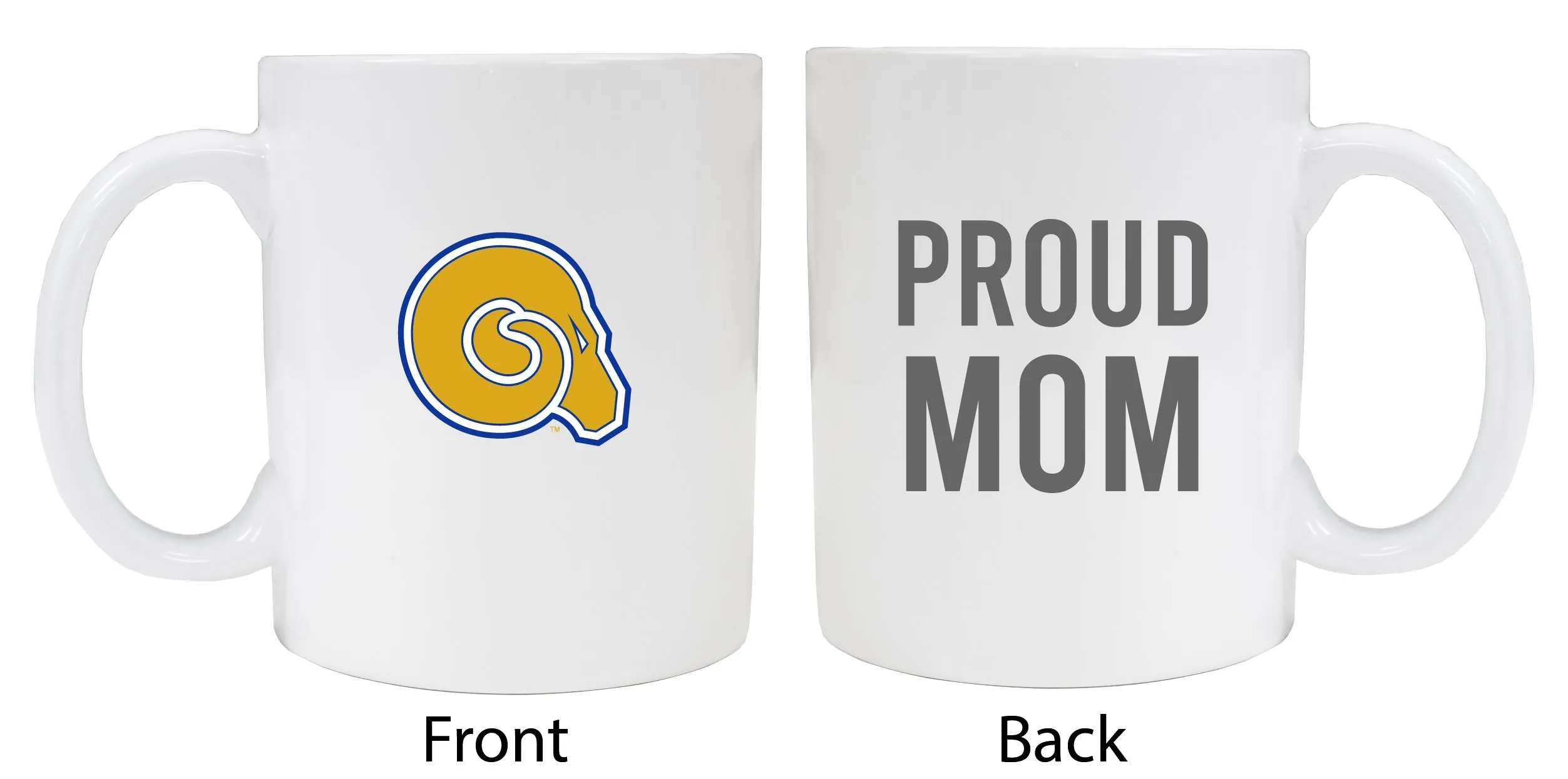 Albany State University Proud Mom Ceramic Coffee Mug - White