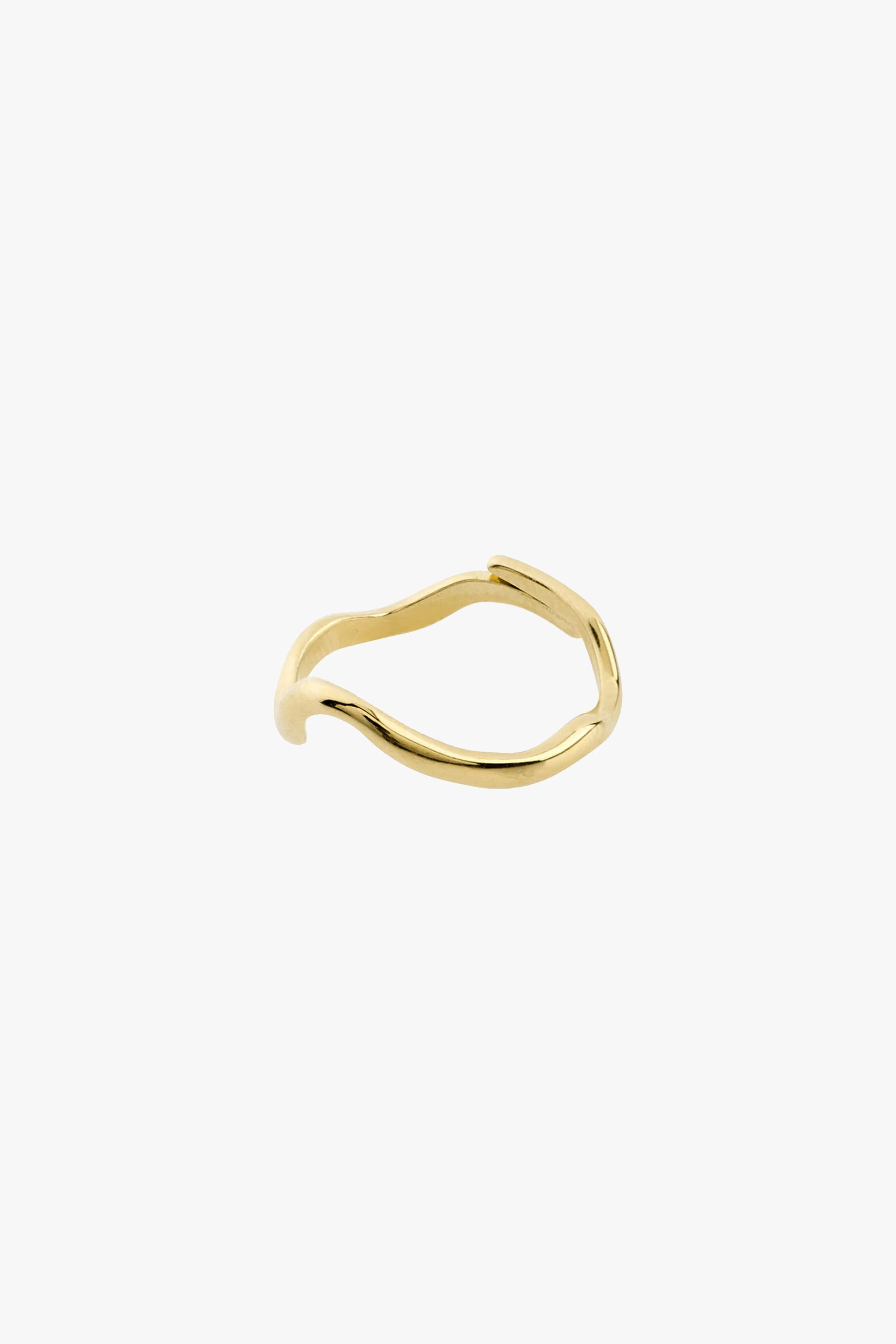 Alberte Organic Shape Adjustable Ring Gold