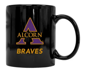 Alcorn State Braves Black Ceramic Coffee NCAA Fan Mug (Black)