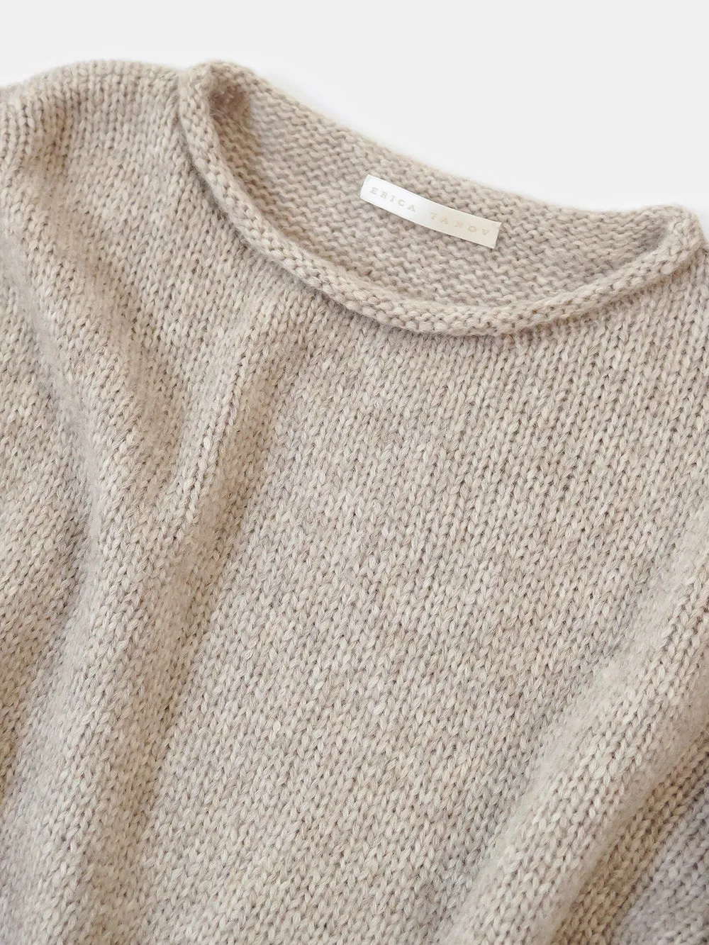 Alpaca Rollneck Sweater in Fawn