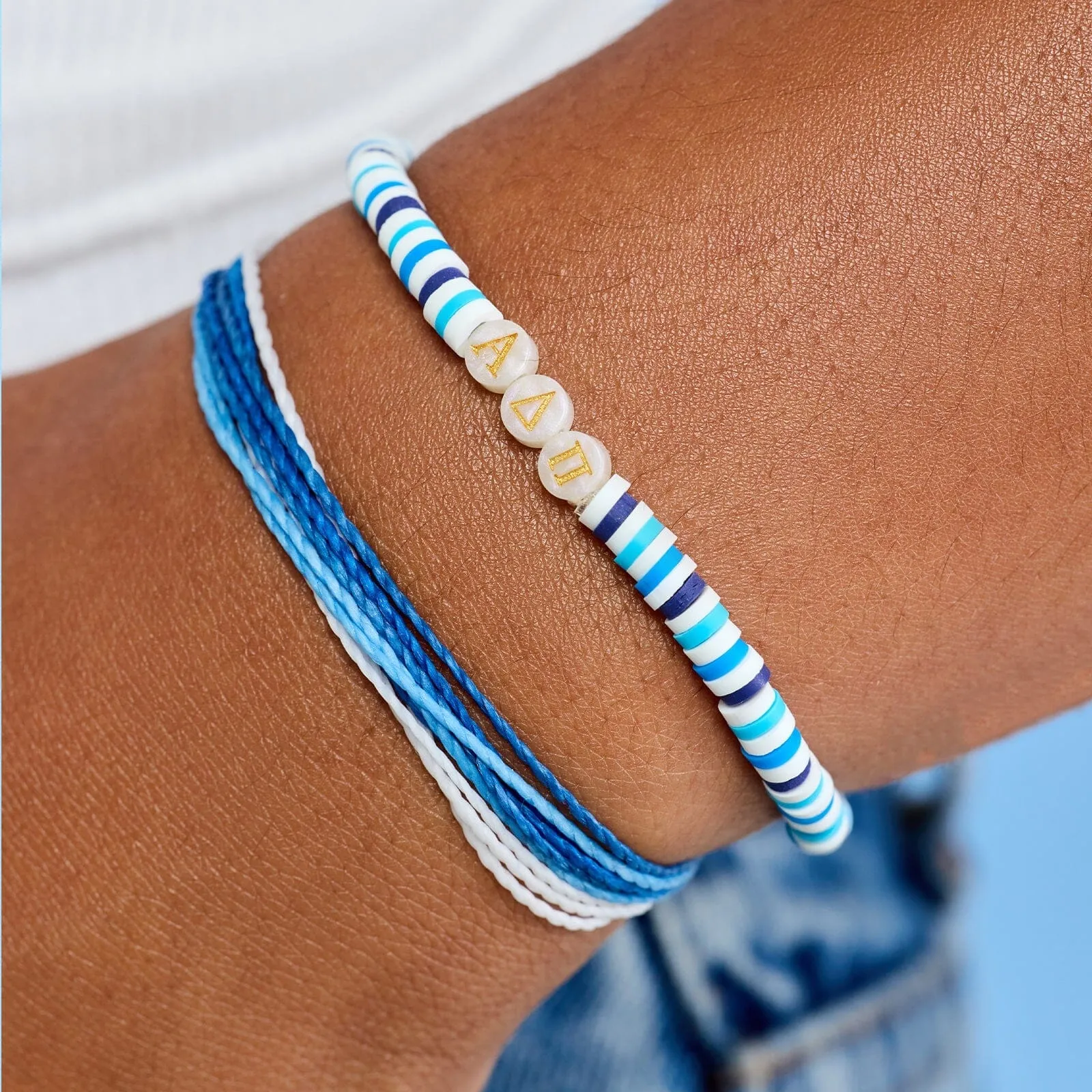 Alpha Delta Pi Bracelet Set of 2