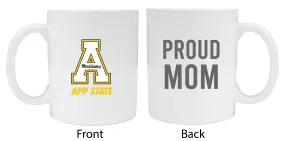 Appalachian State Proud Mom Ceramic Coffee Mug - White (2 Pack)