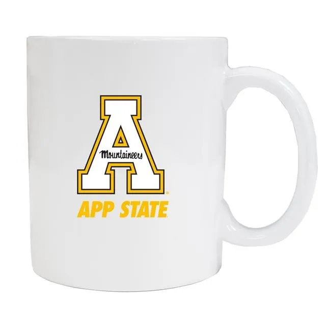 Appalachian State White Ceramic NCAA Fan Mug 2-Pack (White)