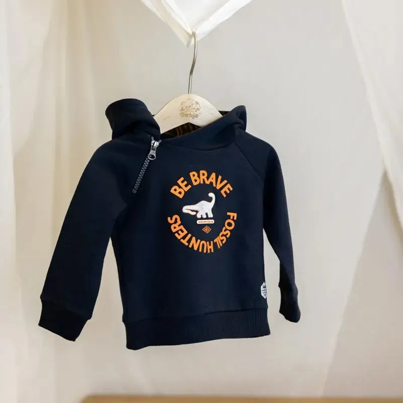 Baby & Toddler Boys Hoodie Dark Blue | Dirkje