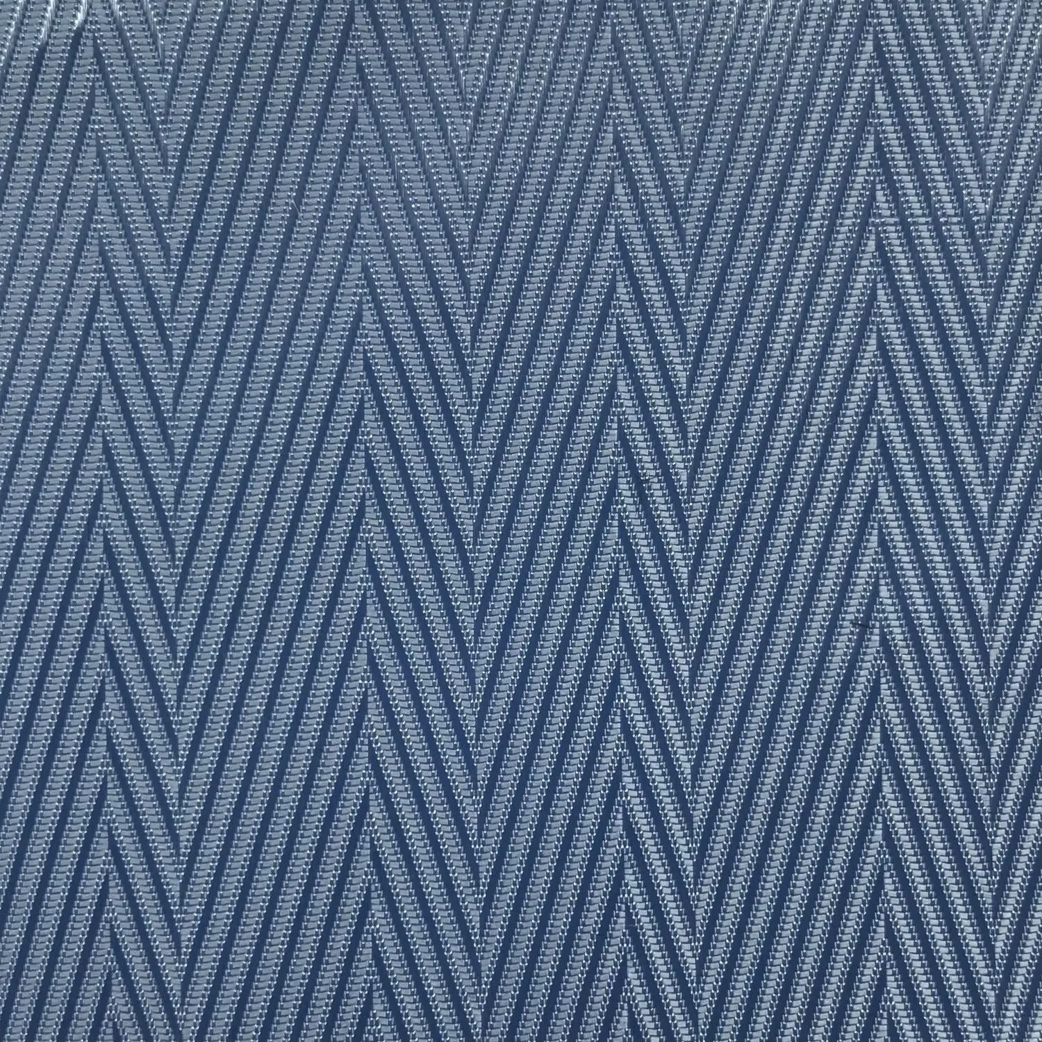 Baby Blue & Silver Herringbone Lining