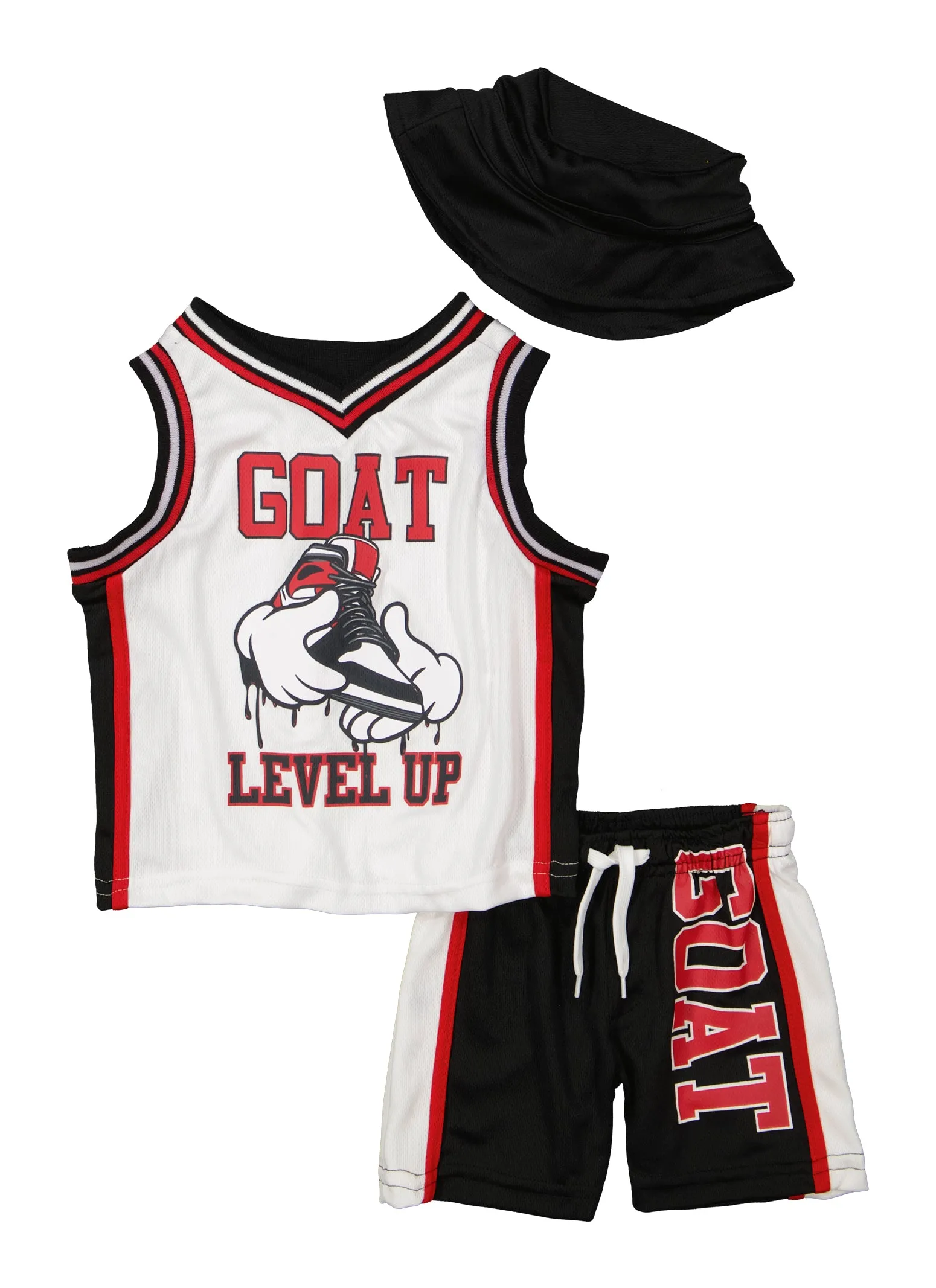 Baby Boys 0-9M Goat Level Up Jersey with Shorts and Hat