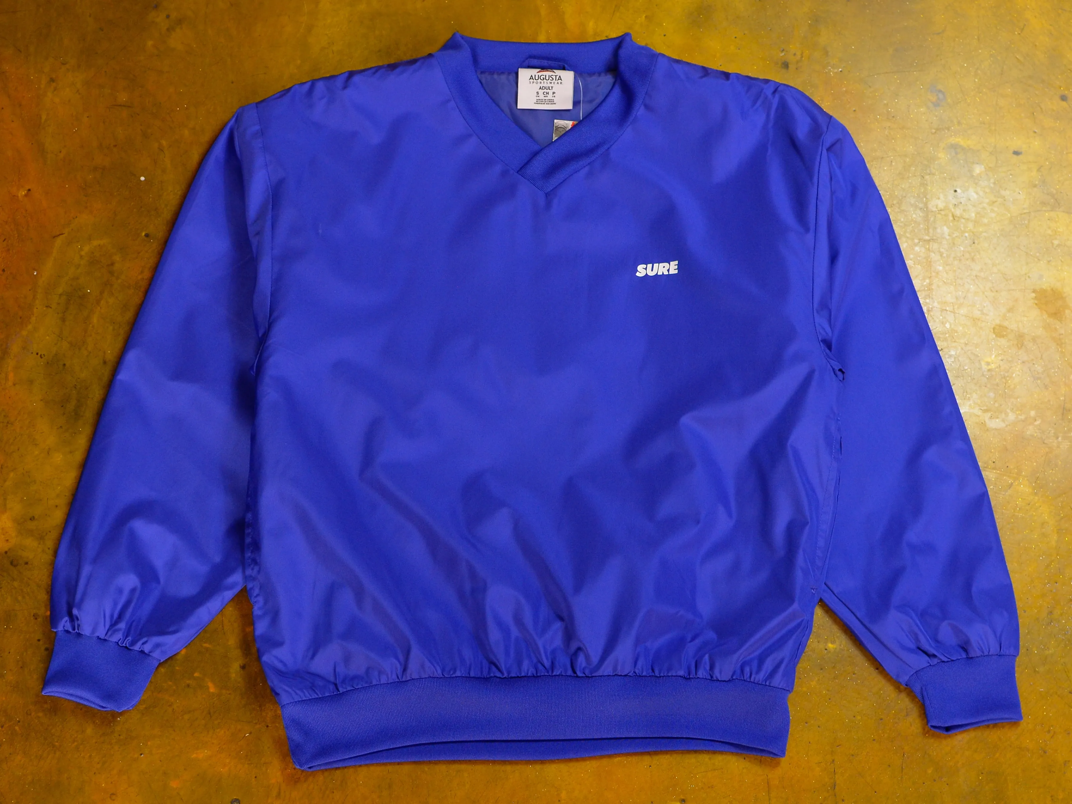 Banner V-Neck Micro Poly Windshirt - Royal Blue