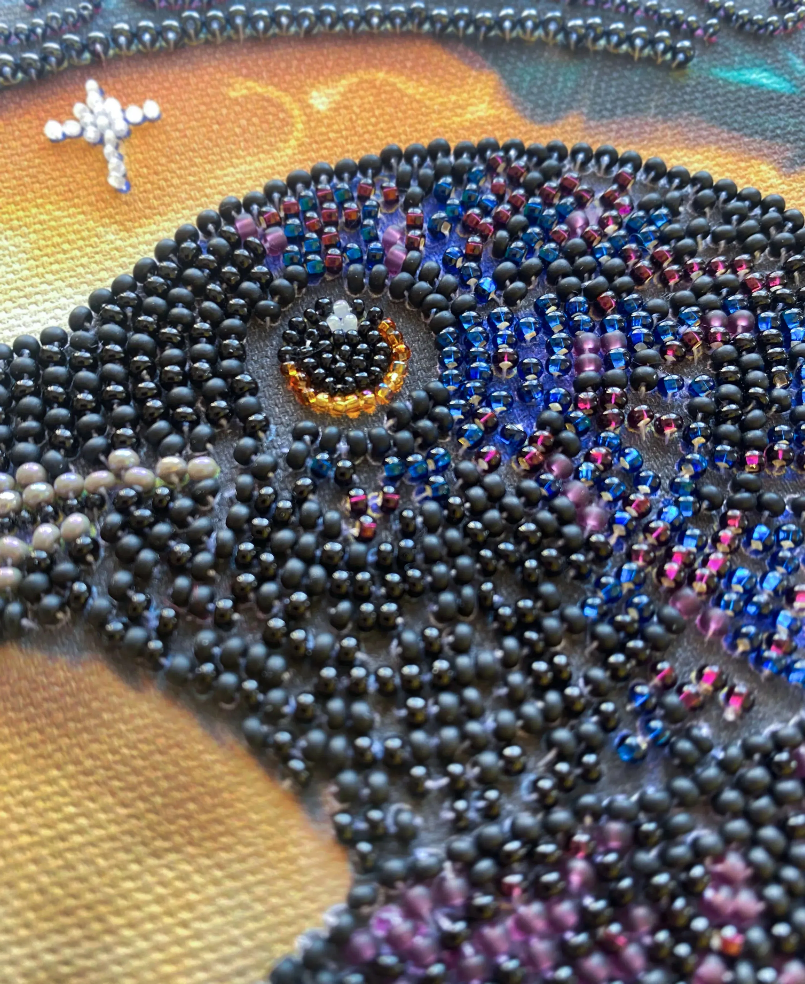 Bead Embroidery Kit - Black raven AB-904