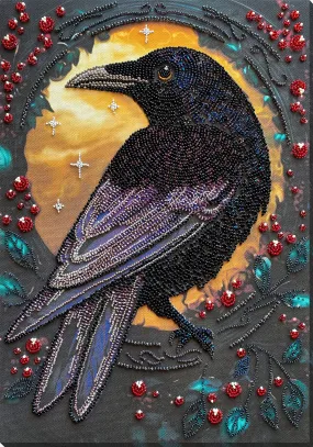 Bead Embroidery Kit - Black raven AB-904