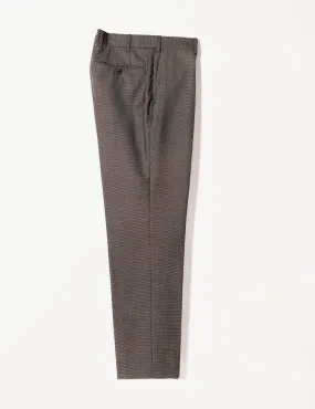 BKT50 Tailored Trousers in Wool Grid Weave - Iron Oxide