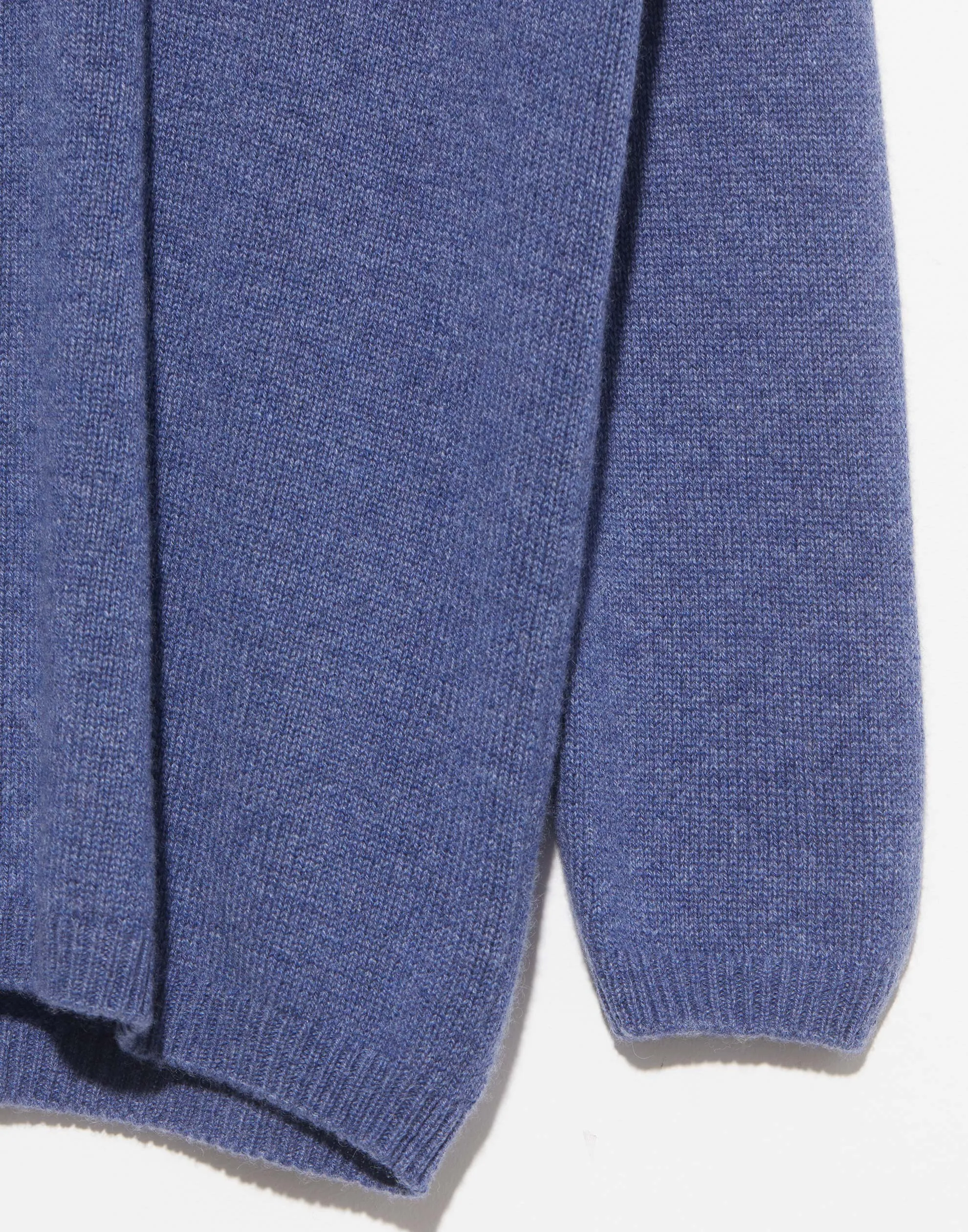 Blue Cashmere Turtleneck Jara Pullover