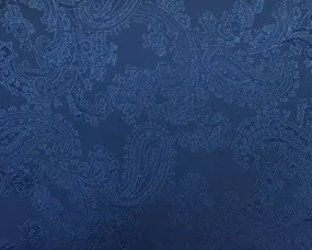 Blue Paisley Lining 50% Viscose 50% Acetate