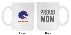 Boise State Broncos Proud Mom White Ceramic Coffee Mug - White (2 Pack)