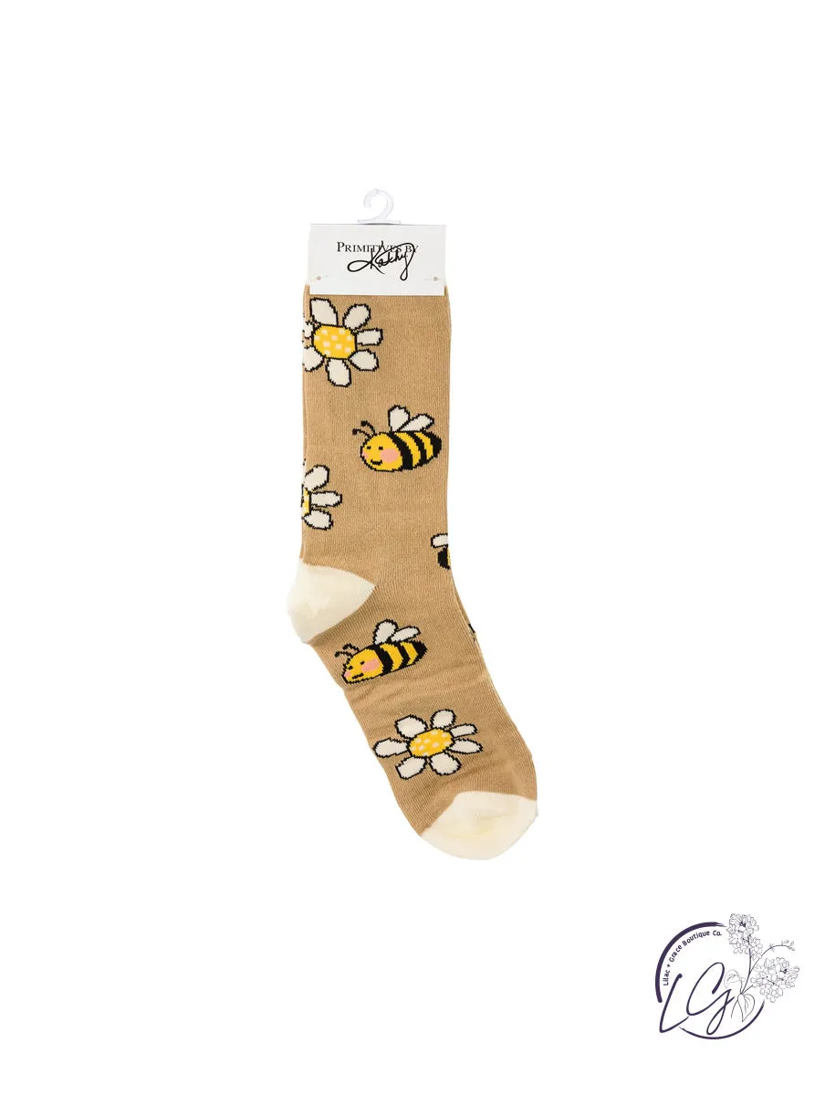 Box Sign & Sock Set - Bee You