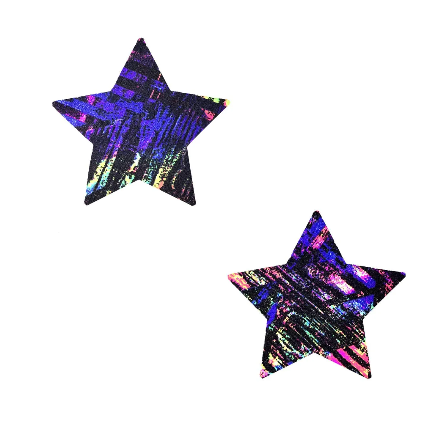 California Love Multicolor Blacklight Starry Nights Small Body Stickers 6PK