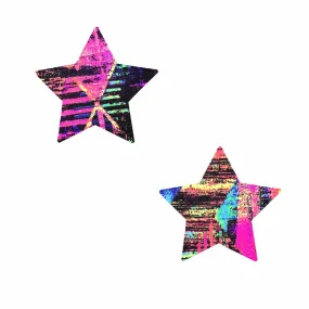 California Love Multicolor Blacklight Starry Nights Small Body Stickers 6PK