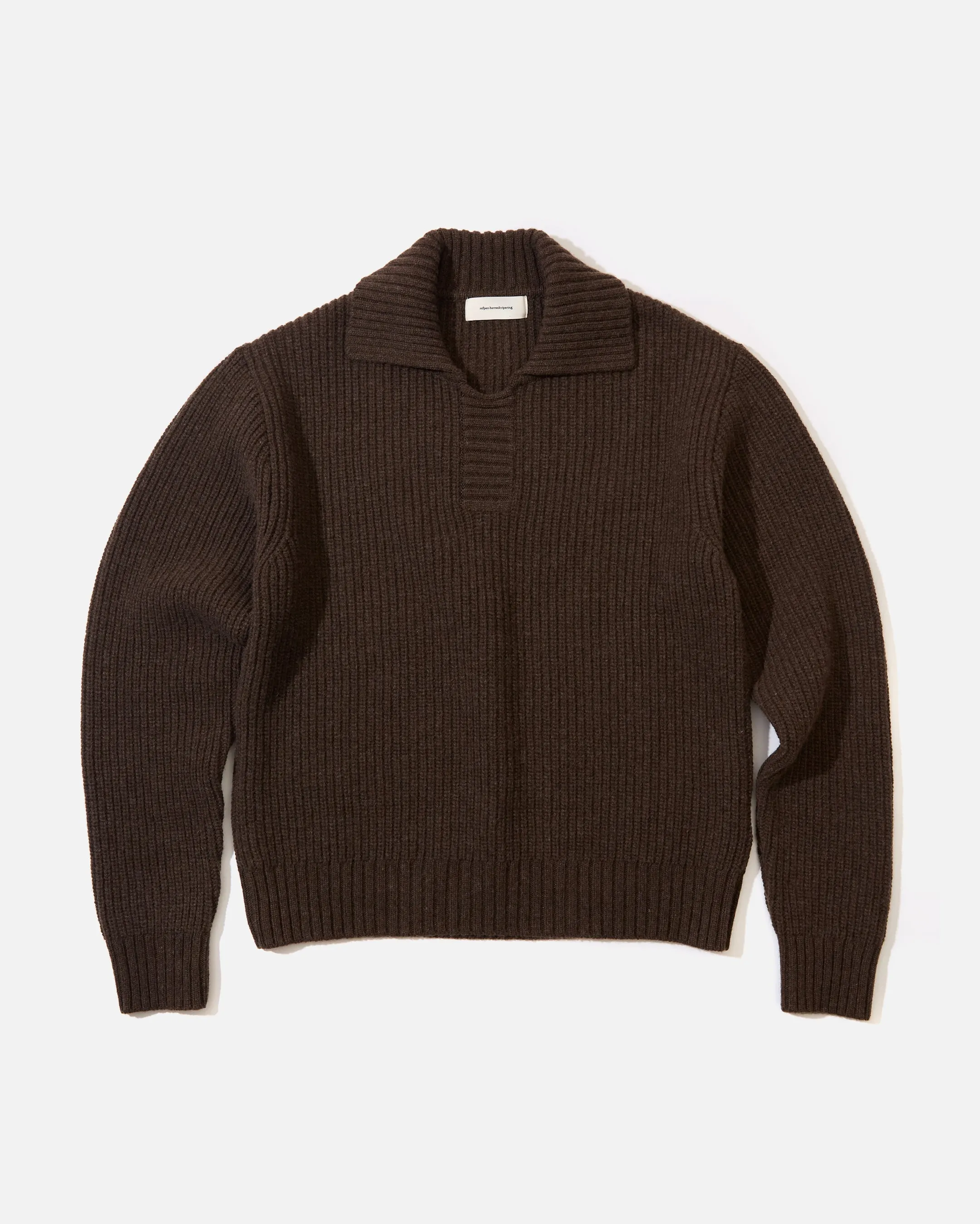 Collar Sweater - Brown