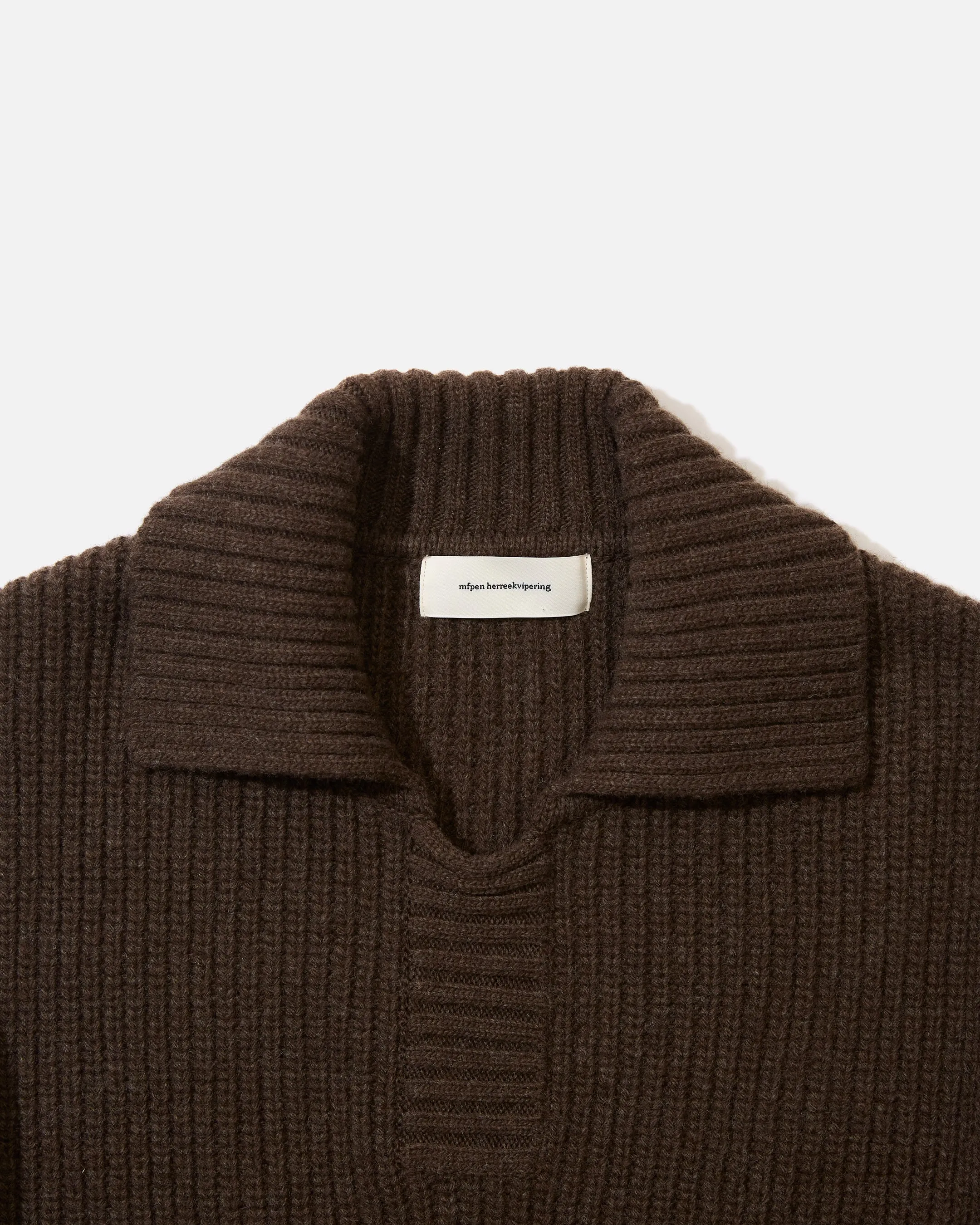 Collar Sweater - Brown