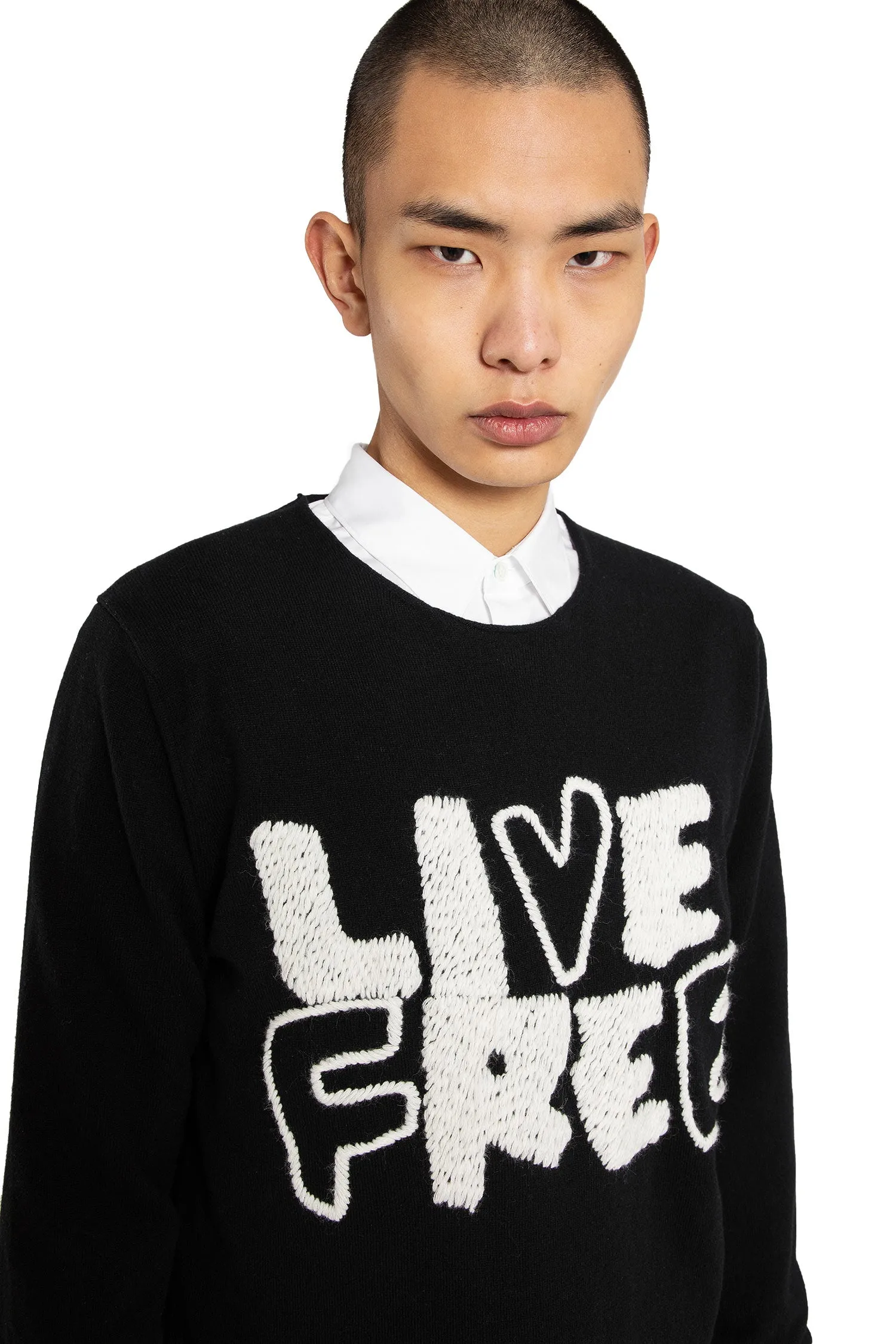 COMME DES GARCONS SHIRT MAN BLACK KNITWEAR