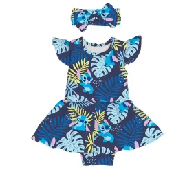 Fluffy Friends Ohana - Twirl Skirt Bodysuit