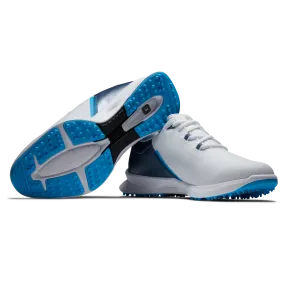 FootJoy Men's Fuel Sport Golf Shoes- White/Blue