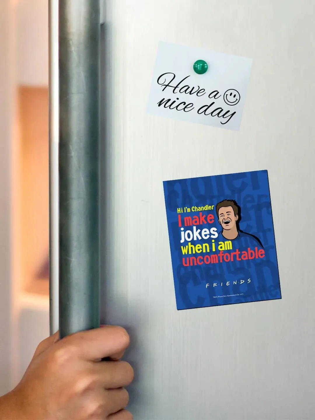 Friends Chandler Jokes Fridge Magnet