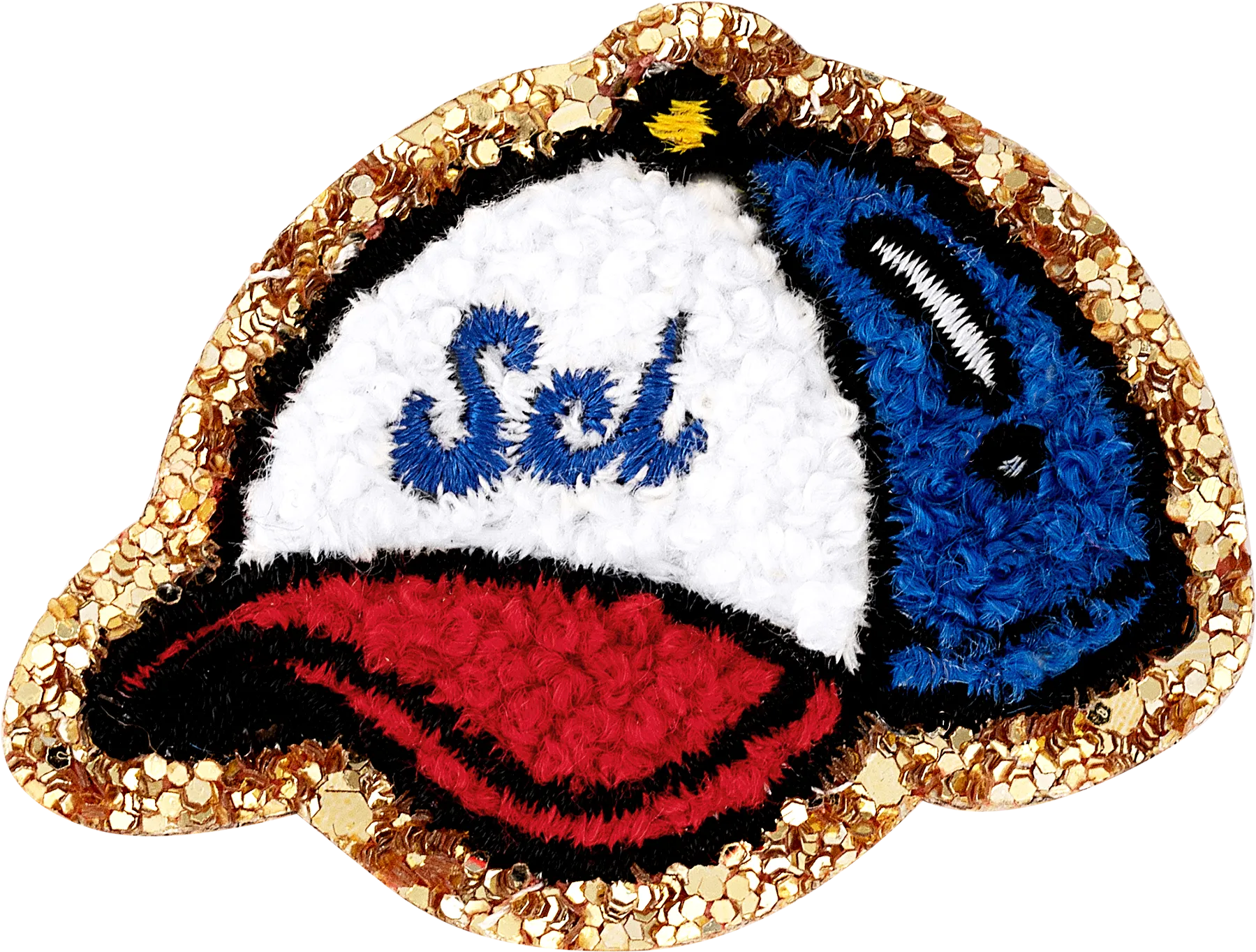 Glitter Varsity Baseball Hat Patch