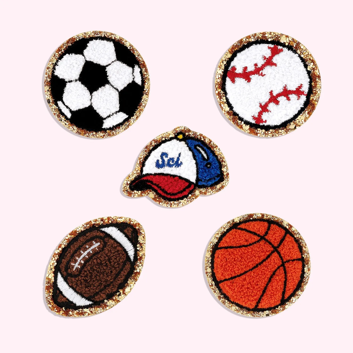 Glitter Varsity Baseball Hat Patch