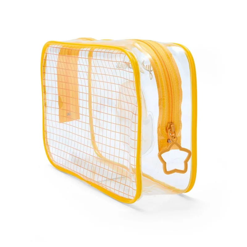 Gudetama Clear Grid Zipper Pouch