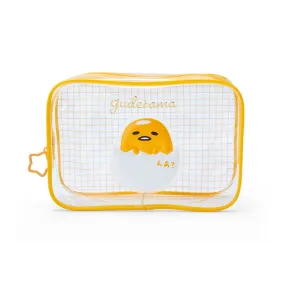 Gudetama Clear Grid Zipper Pouch