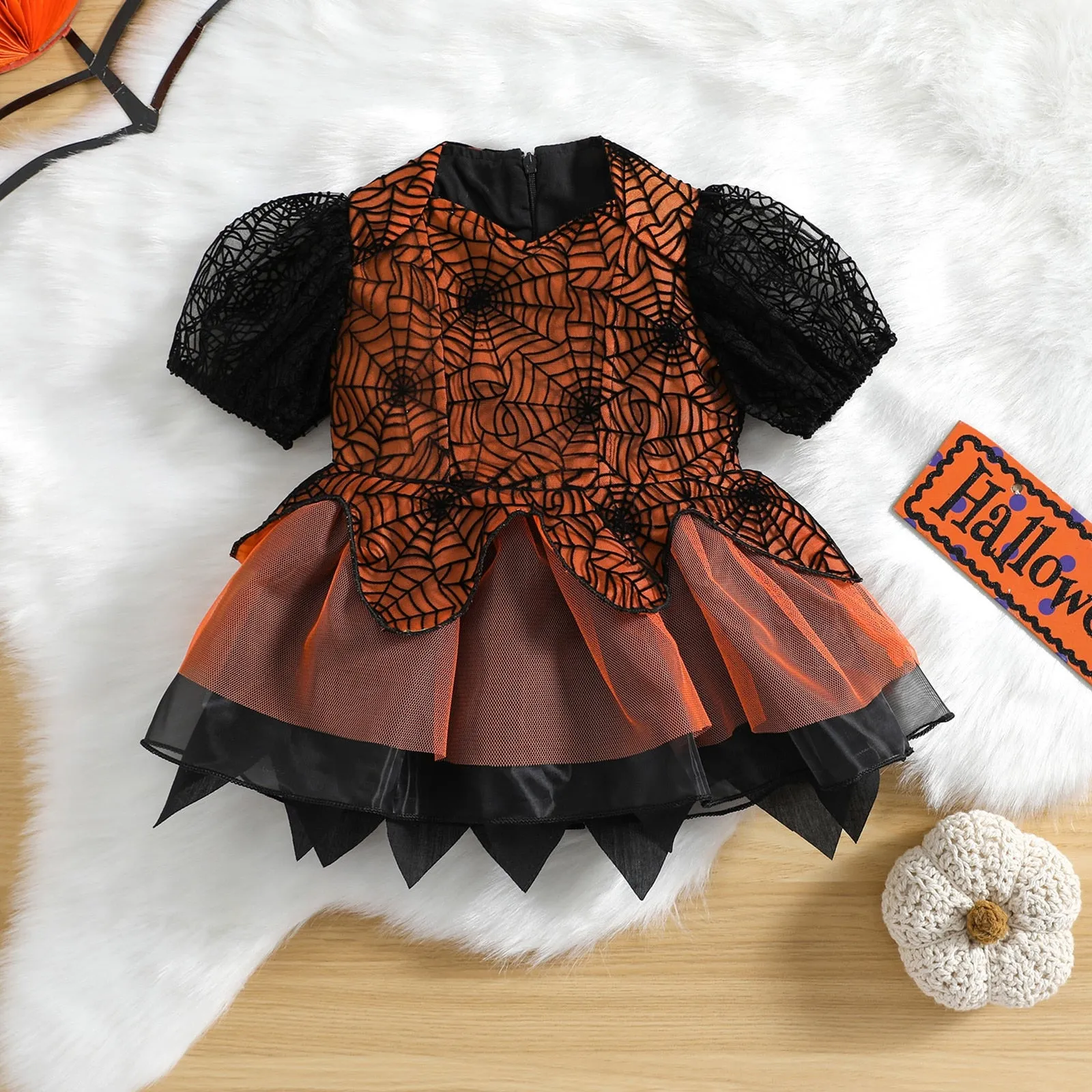 Halloween Print Tutu Party Dress