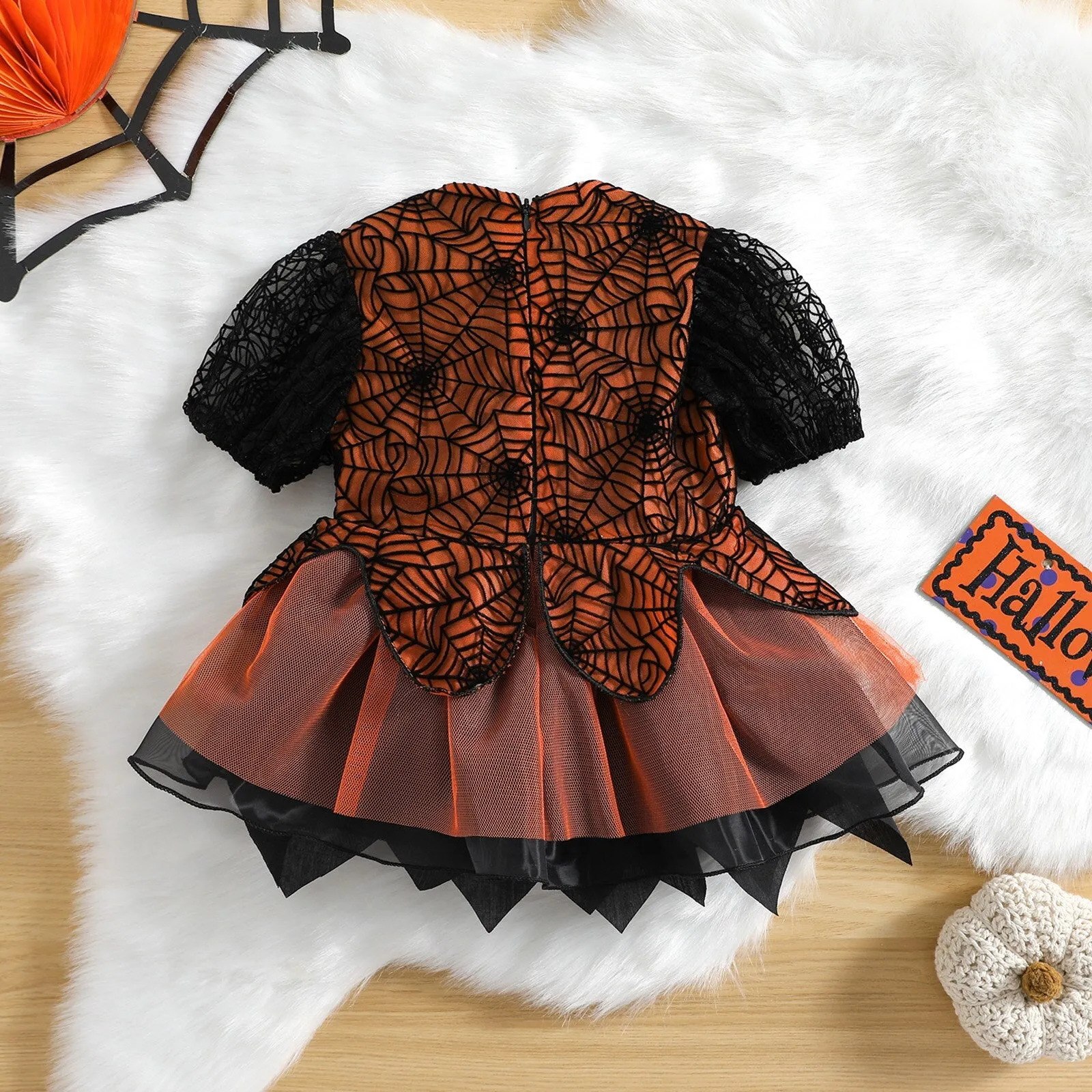 Halloween Print Tutu Party Dress