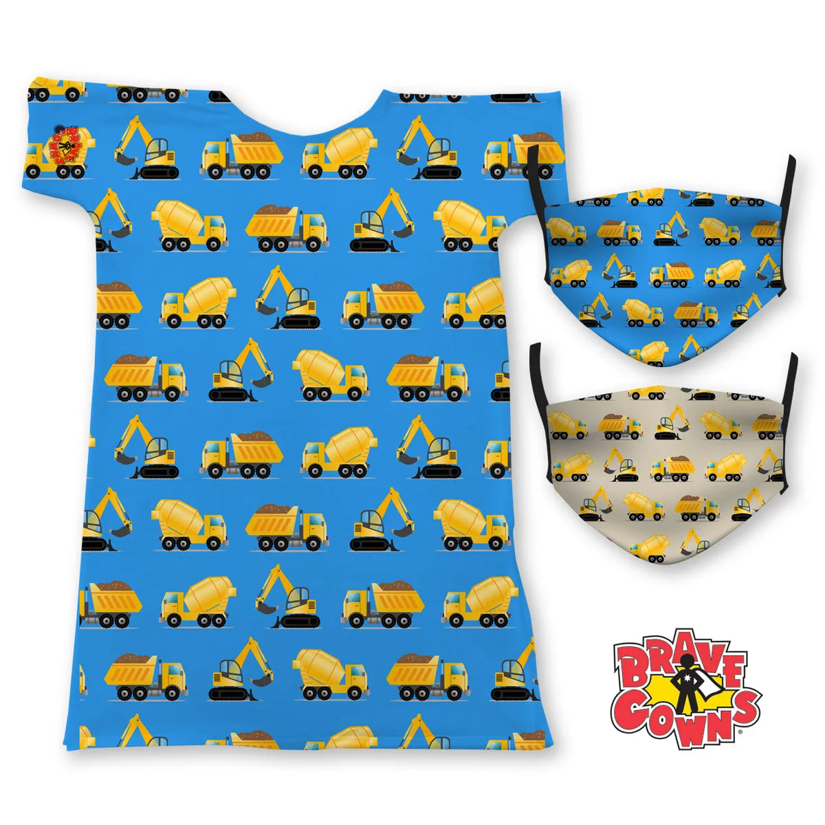 HEAVY TRUCKS DOLL GOWN