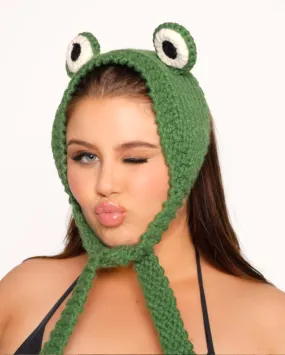 Hoppy Froggy Crochet Hat