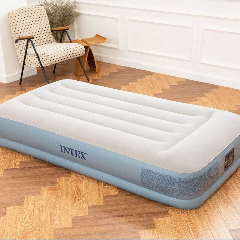 Intex Dura-Beam Standard - Pillow Rest Air Mattress 30cm w/ Built-in Electric Pump - Twin