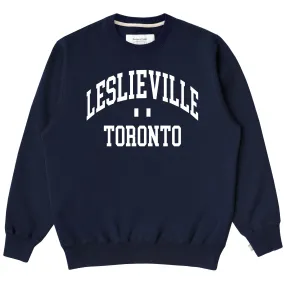 Leslieville Fleece Sweatshirt Navy - Unisex