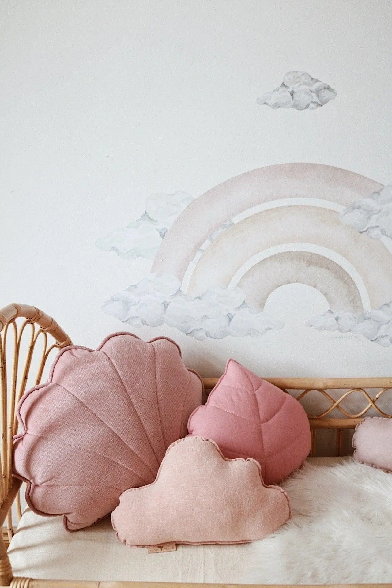 Linen Light Pink Cloud Pillow