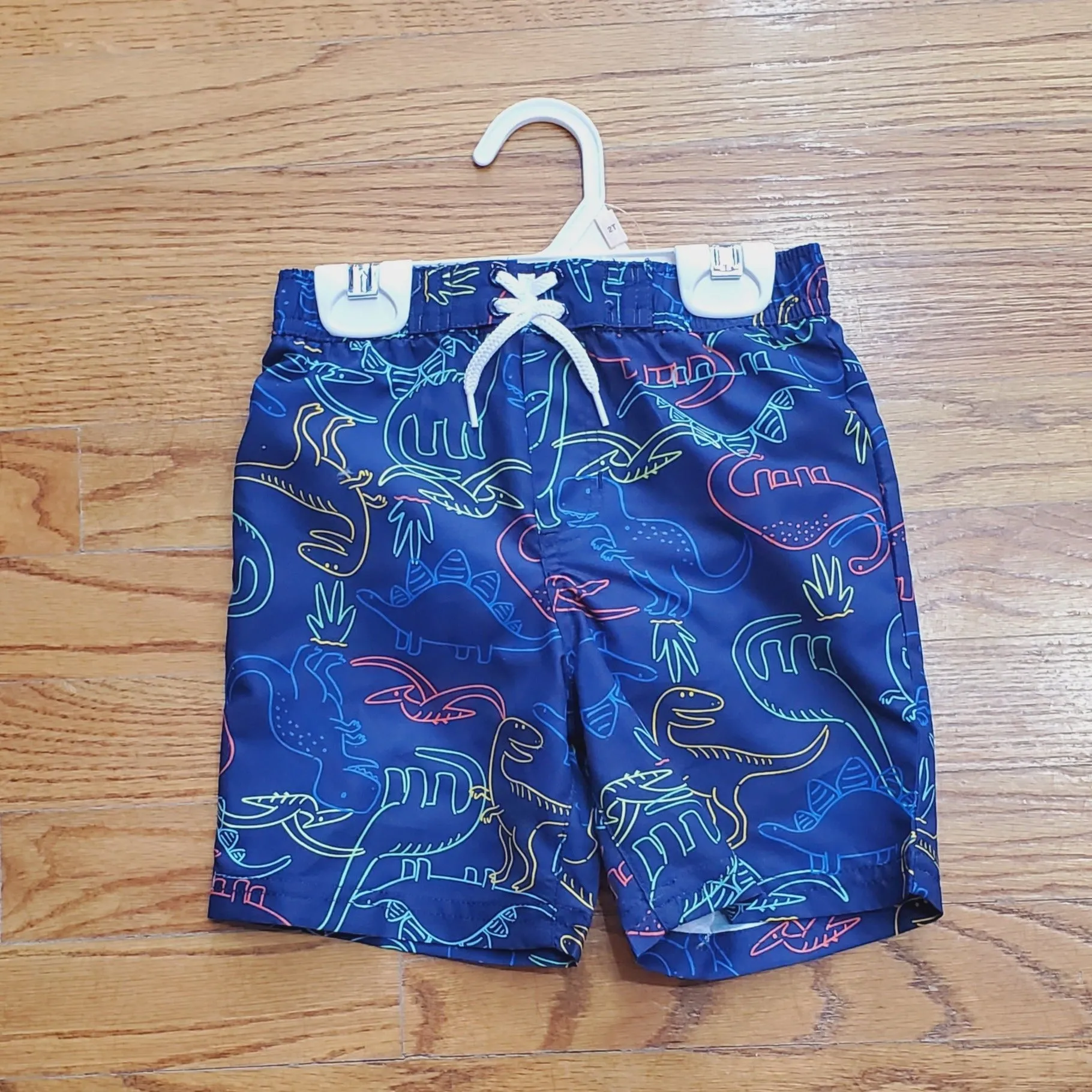 Little Me Dino Swim Trunks